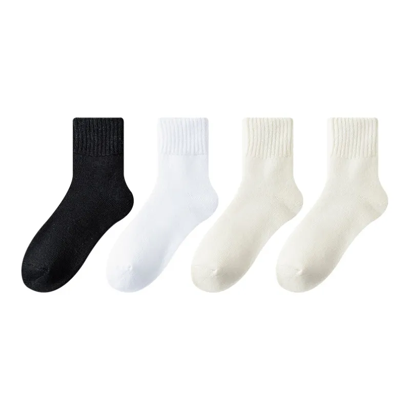 MIIOW Mid Calf Socks Women's 4 Pack-21