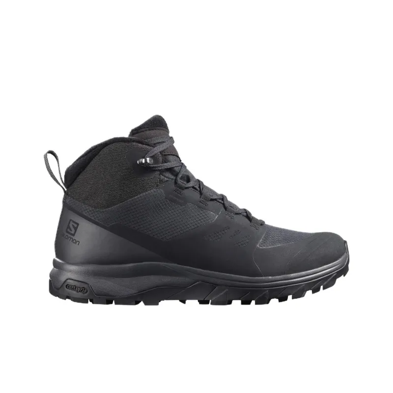 SALOMON Outsnap Cushioning Waterproof Mid Top Hiking Shoes Women's Black-1
