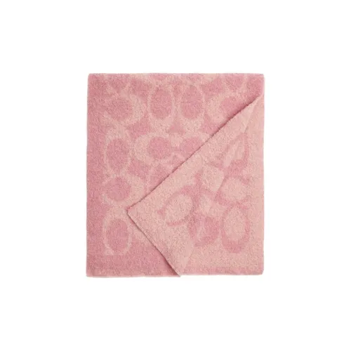 COACH Alpaca Knit Scarves Men's Pink