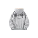 [Fleece-Lined] Heather Gray (b-Damaged Font back label)