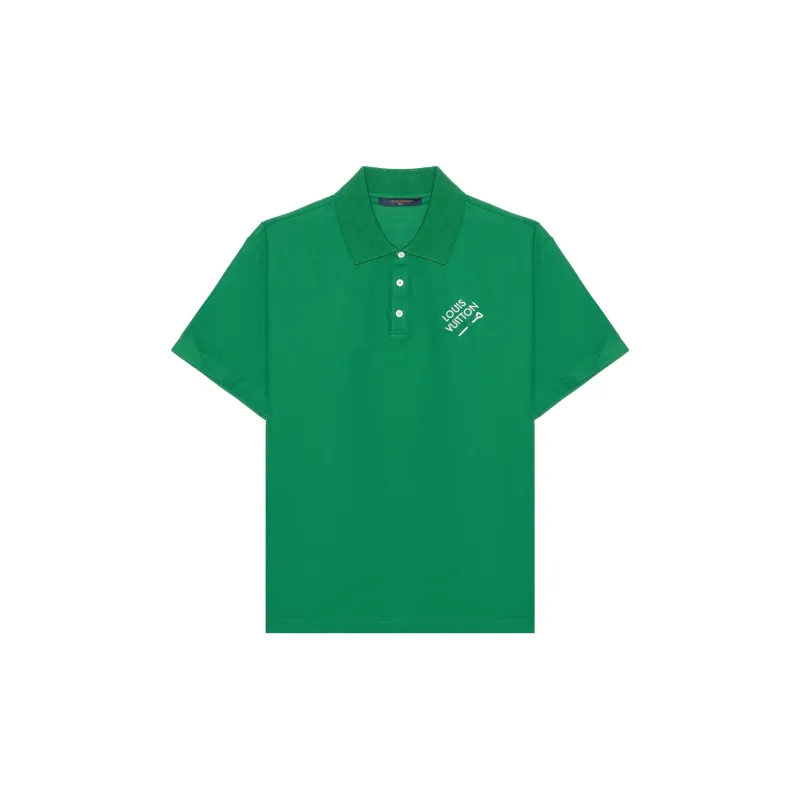 LOUIS VUITTON SS24 Polo Shirt Men's Green-1