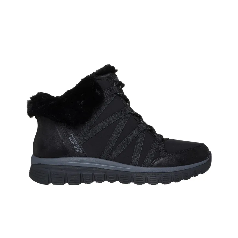 Skechers Slip Ins Ankle Boots Women's Black-1