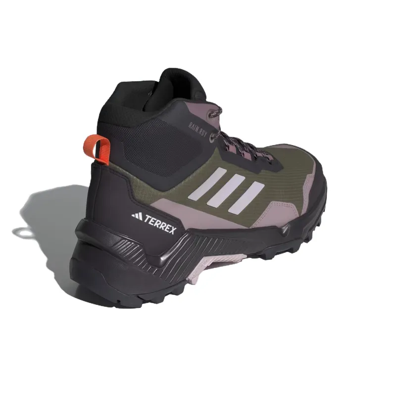 Adidas Terrex Eastrail 2.0 Anti Slip Wear Resistant Mid Top Hiking Shoes Women's Green Black-3
