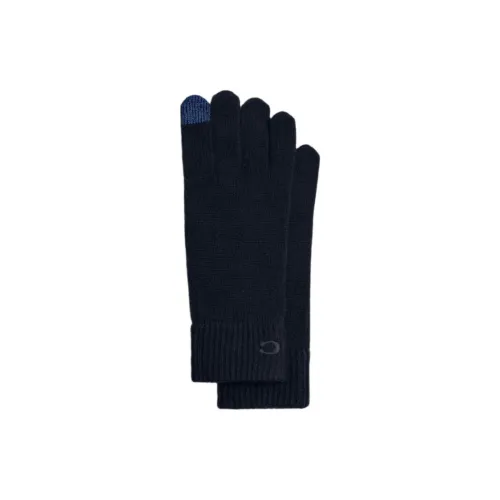 COACH Cashmere Knit Gloves Men's Marine Blue