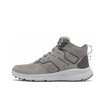 Columbia Benson Slip Resistant Mid Top Trekking Shoes Women's Gray Orange