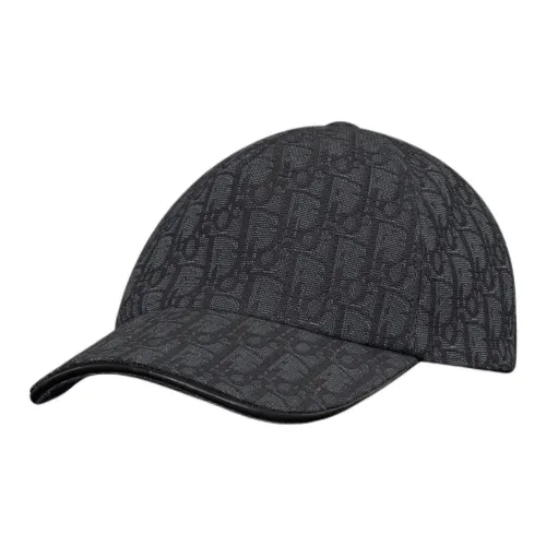 DIOR Cotton Baseball Caps Men's Black