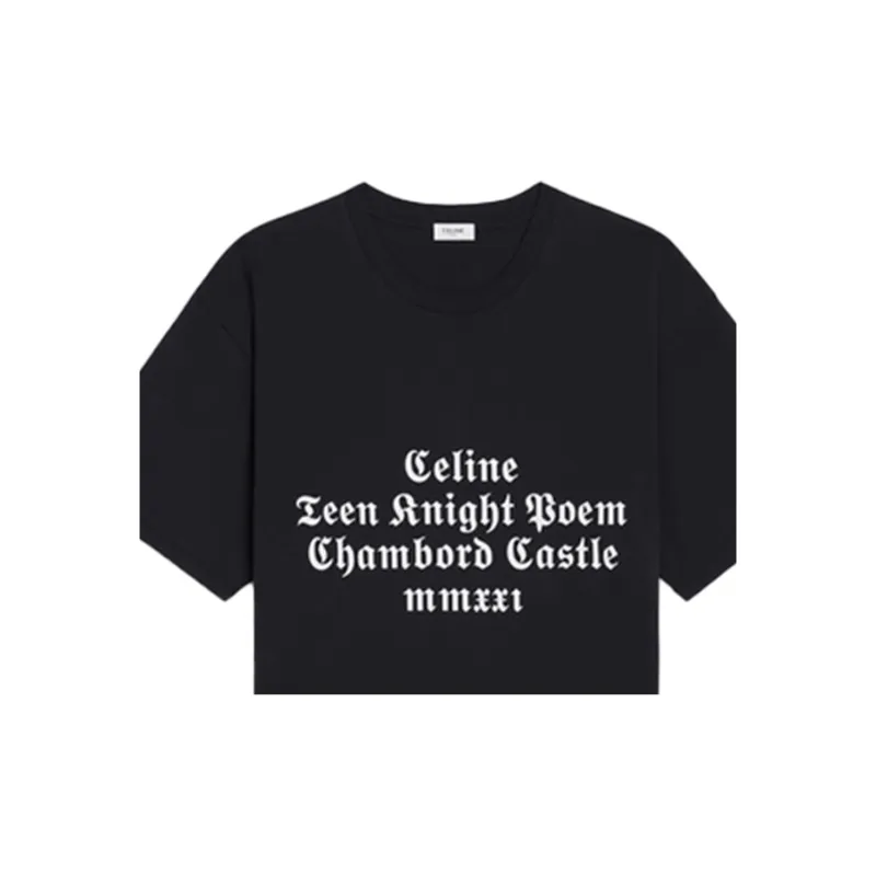 CELINE T Shirts Men Black-5