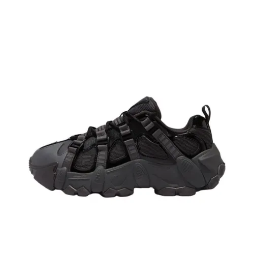 FILA FUSION EXOCET Mountains Shoes Anti Slip Wear Resistant Low Top Chunky Sneakers Women's Black