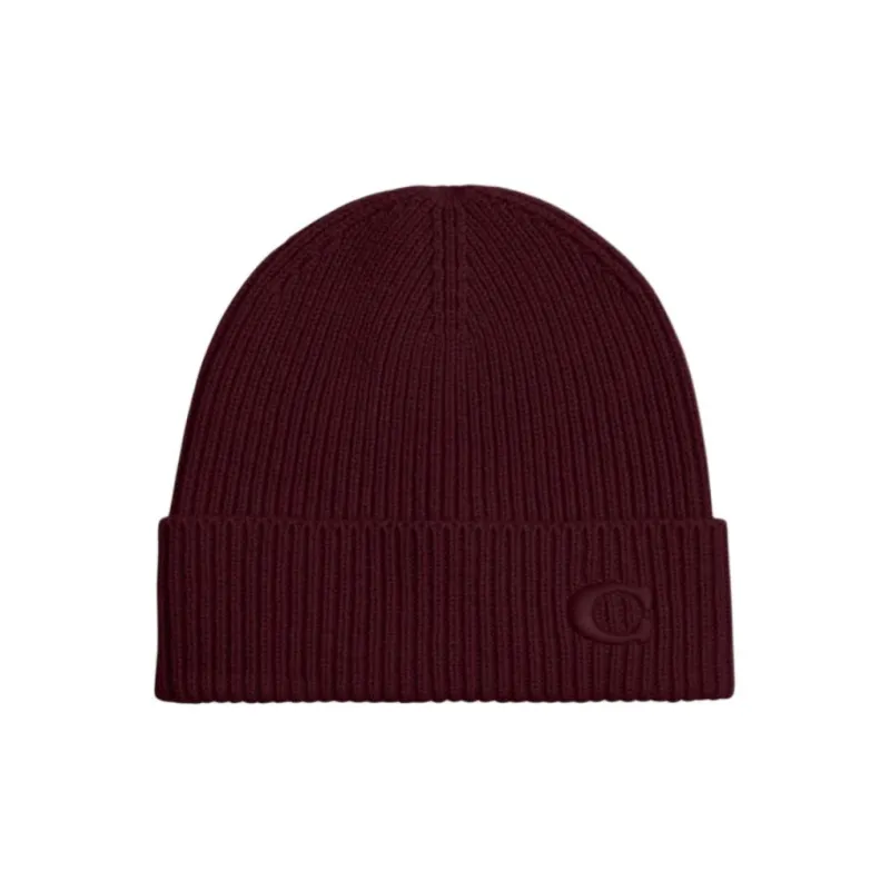COACH Cashmere Beanies Men's Red-0