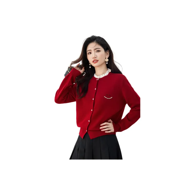 AHDO Knitwear Women's Red-2