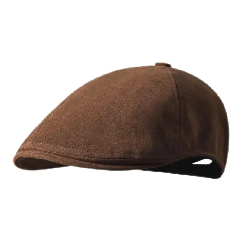 EEEENO PU Leather Berets Unisex-5