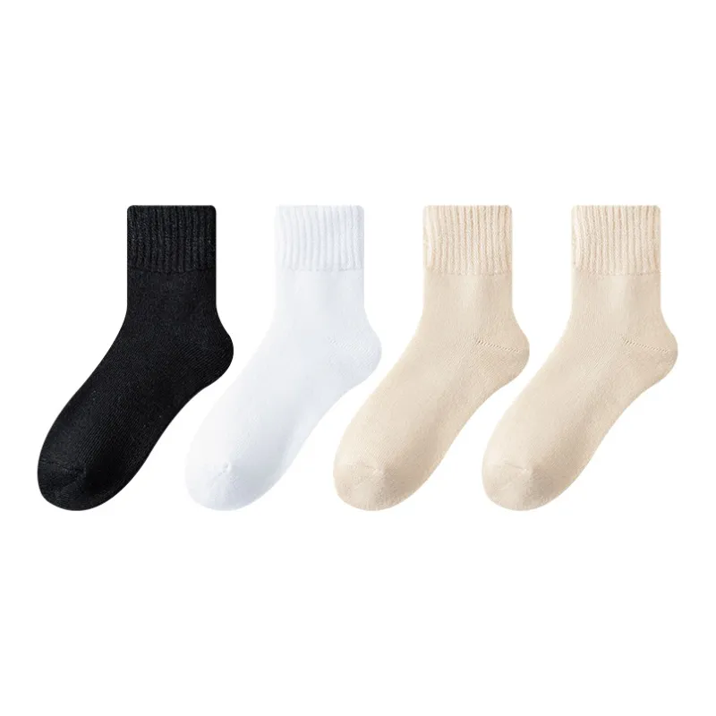 MIIOW Mid Calf Socks Women's 4 Pack-14