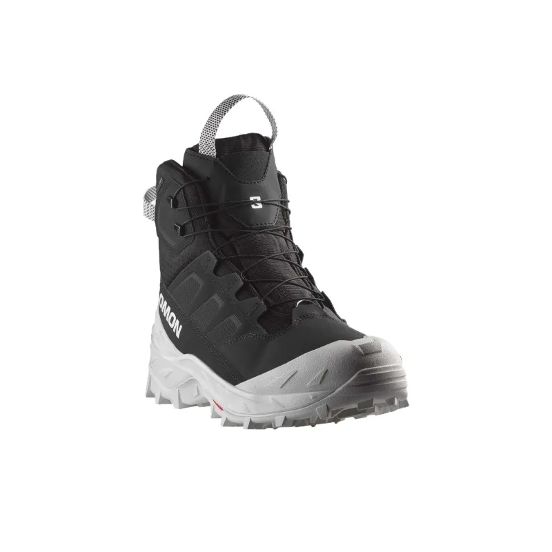 SALOMON Anti Slip Wear Resistant High Top Hiking Shoes Men's Black-2
