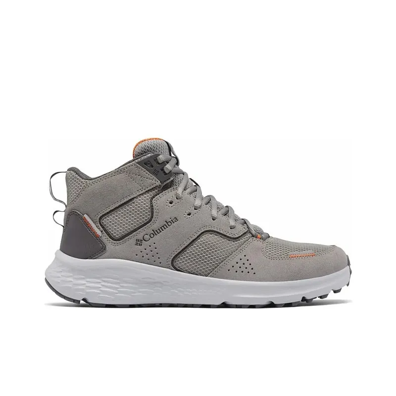 Columbia Benson Slip Resistant Mid Top Trekking Shoes Women's Gray Orange-1