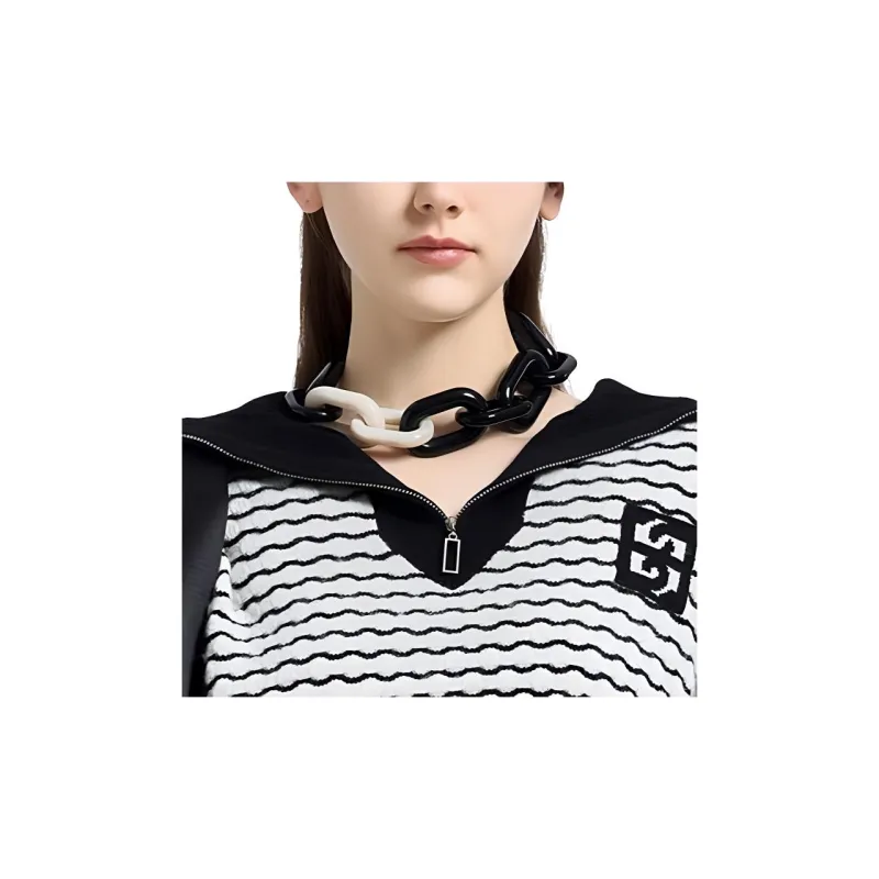 BESIONIA FW23 Sweater Women's Black White-5