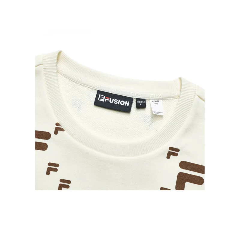 FILA FUSION FOB Sweatshirt Unisex Imitation Antique White-1