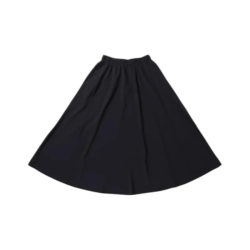 Converse Stretch Sideline Goard Casual Long Skirts Women's Black-1
