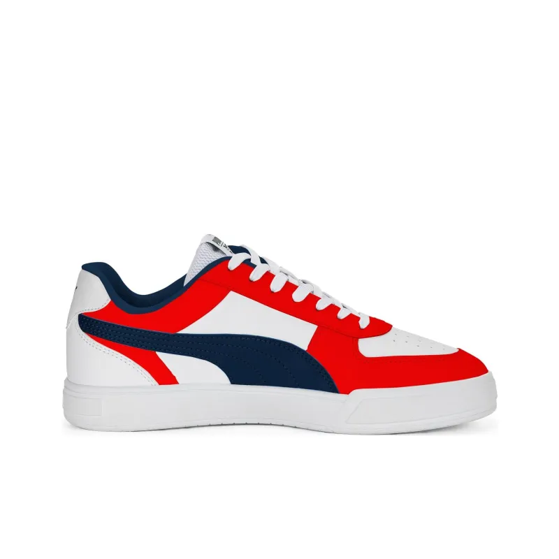 PUMA Chivas Anti Slip Wear Resistant Low Top Skateboard Shoes Unisex Red White-1