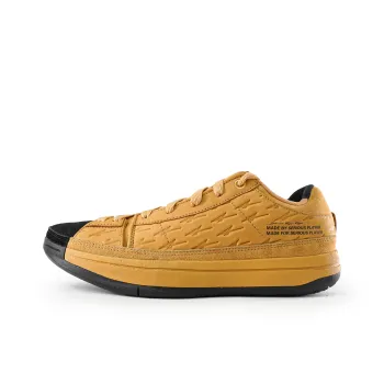 Serious Player Only Anti Slip Wear Resistant Low Top Basketball Shoes Unisex Black Yellow