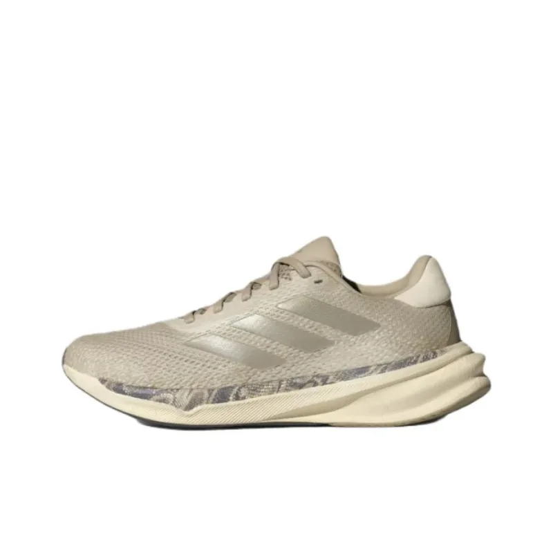 Adidas SUPERNOVA STRIDE Anti-Slip Wear-Resistant Low-Top Running Shoes Women's Beige-0