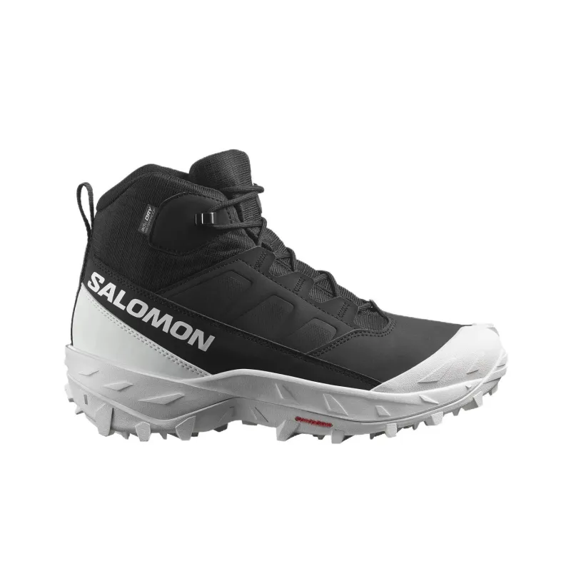 SALOMON Waterproof, Slip Resistant, And Abrasion Resistant Mid Top Hiking Shoes Men's Black-1