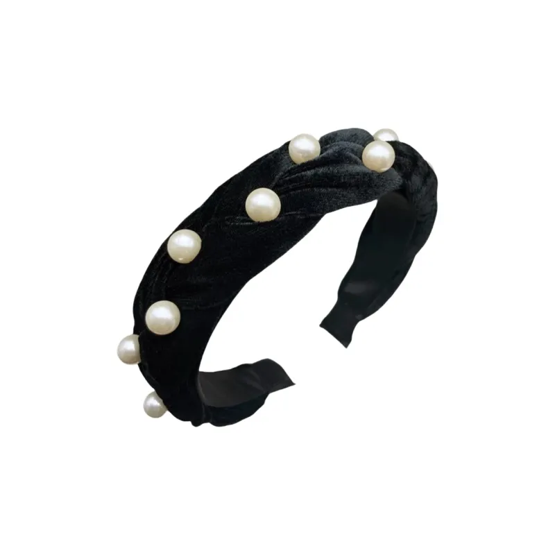 TBoML Faux Pearl Headbands Women's-3
