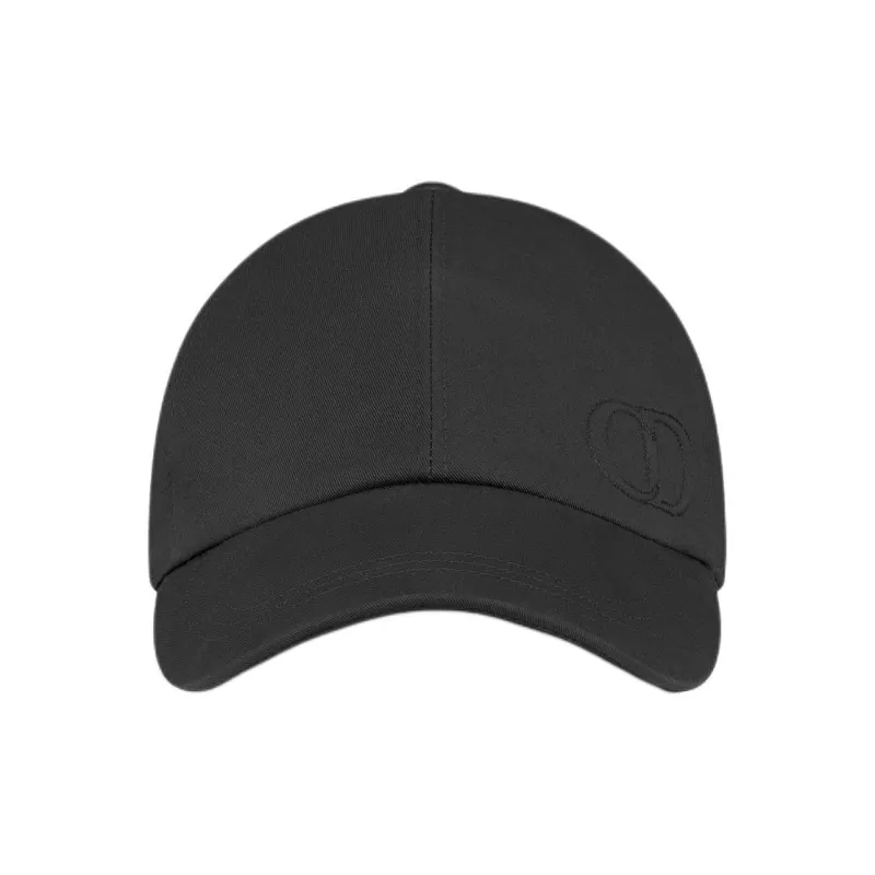 DIOR Cotton Baseball Caps Men's Black-1