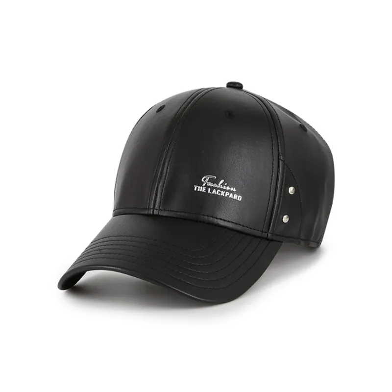 Lackpard Artificial Leather Baseball Caps Men's-6