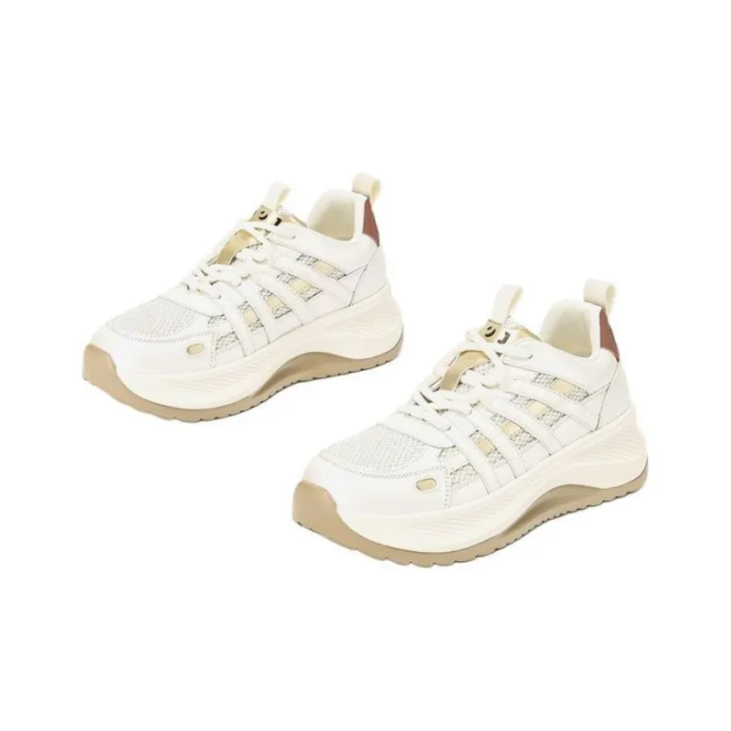 JOSINY Anti-Slip Wear-Resistant Low-Top Chunky Sneakers Women's-5