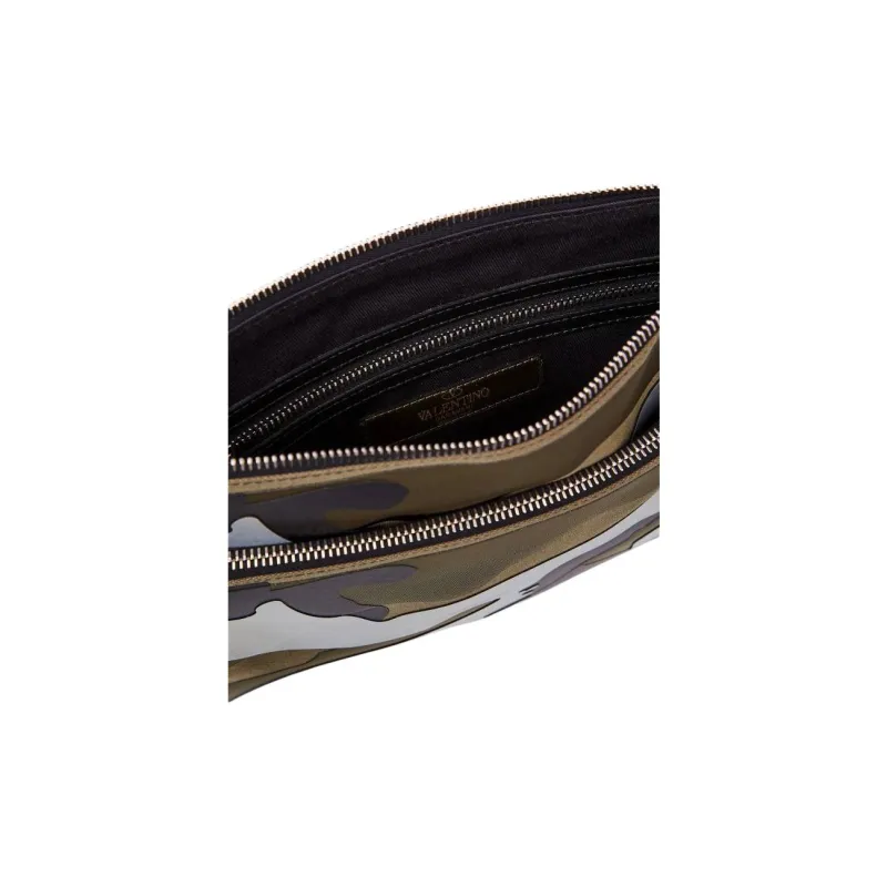 Valentino Nylon Clutch Men's Camouflage-3