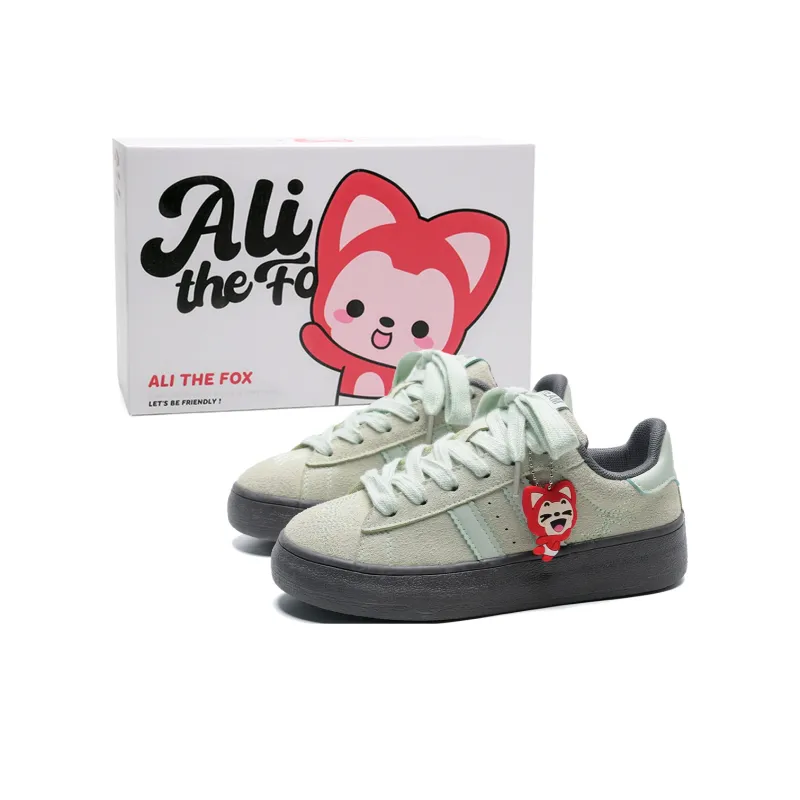 ALI THE FOX Slip Resistant, Abrasion Resistant, Lightweight, Breathable Low Top Skateboard Shoes Women's Box Included-18
