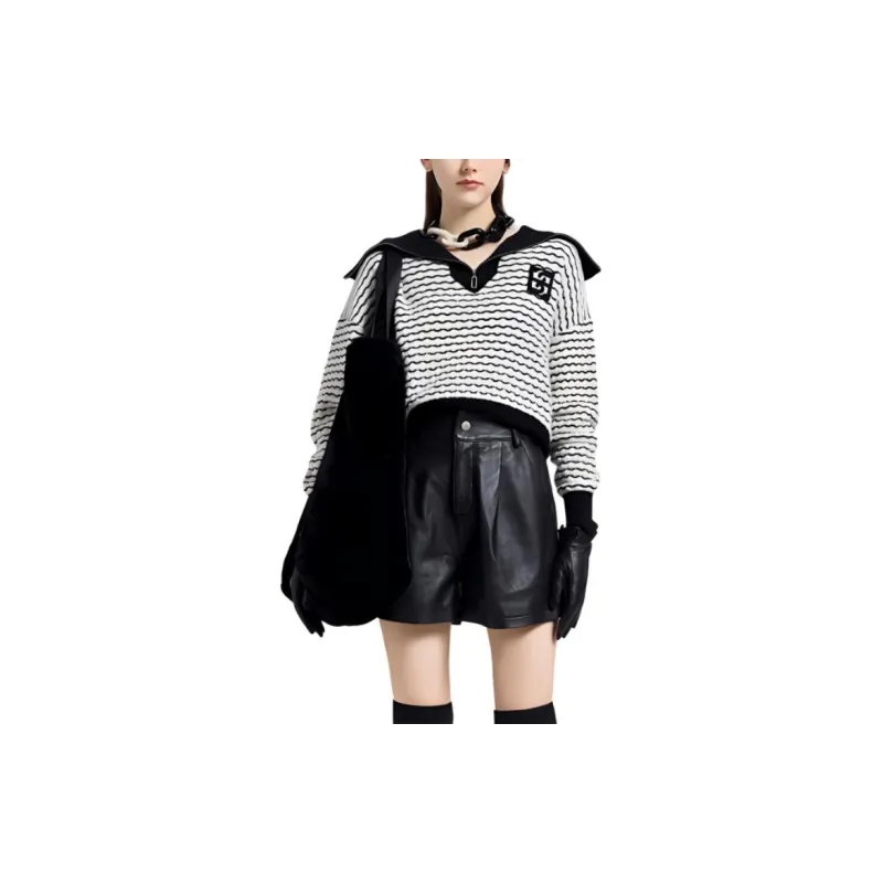 BESIONIA FW23 Sweater Women's Black White-4