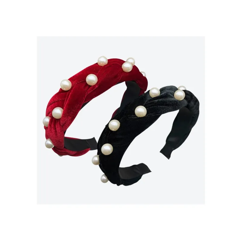 TBoML Faux Pearl Headbands Women's-6