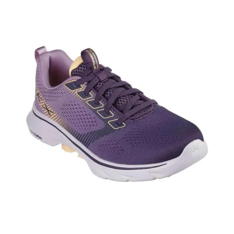 Skechers GO WALK 7 Slip Resistant Support Wear Resistant Low Top Casual Shoes Women's Purple-3