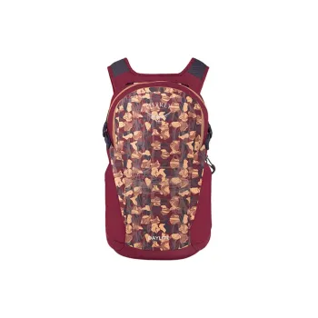 OSPREY Polyester Backpack Regular Unisex Red Print