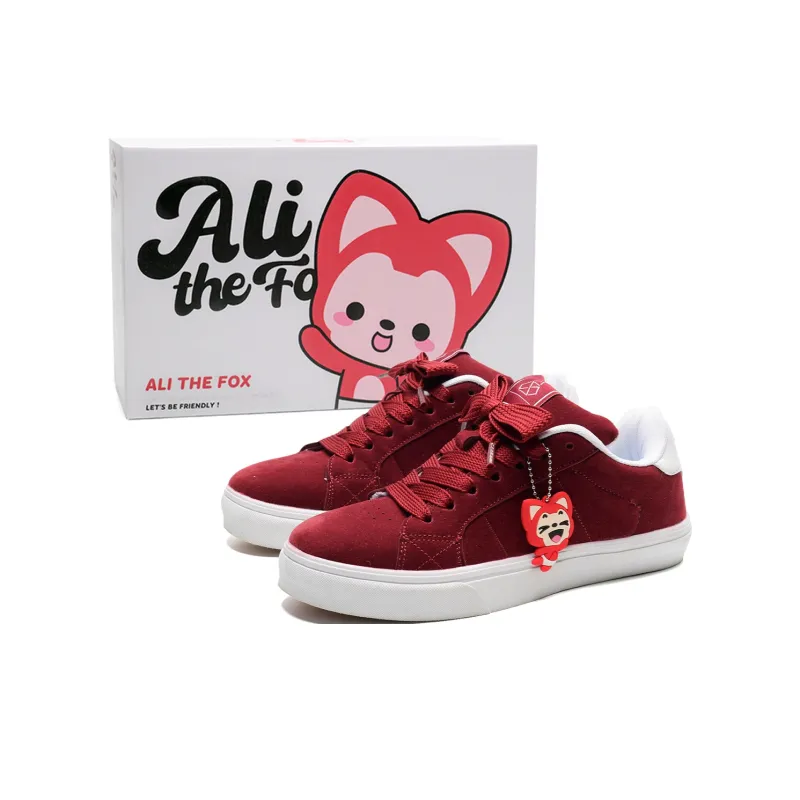 ALI THE FOX Slip Resistant, Abrasion Resistant, Lightweight Low Top Skateboard Shoes Unisex Box Included-13