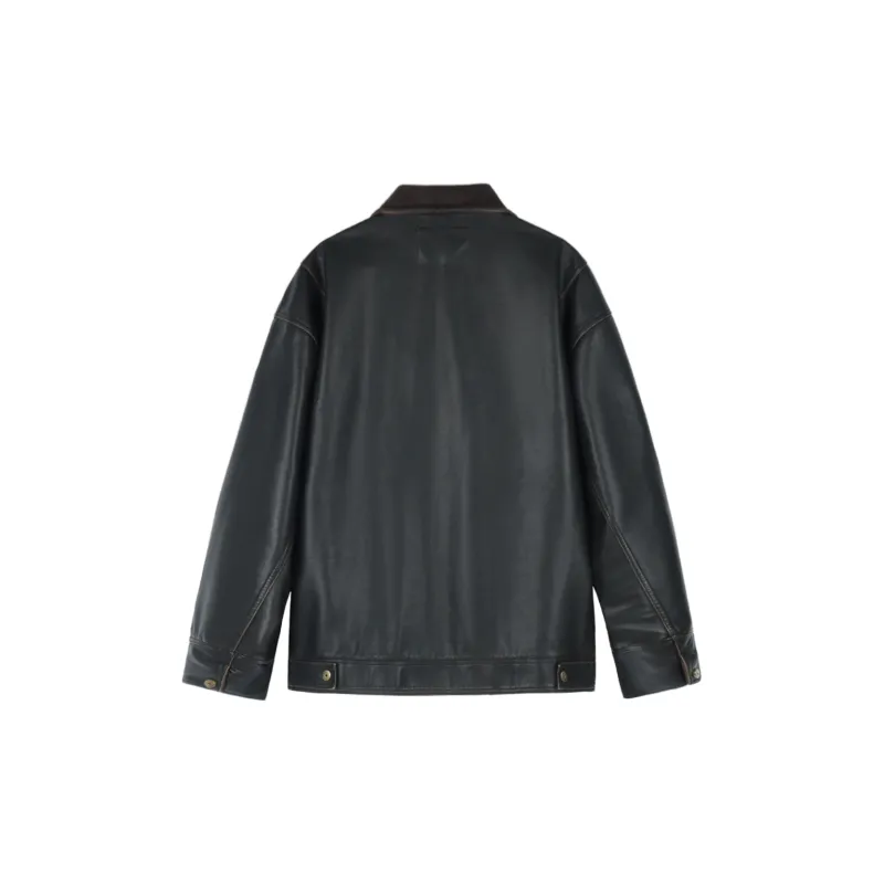 WILD LEADER Jackets Coats Unisex Dark Choco Brown-1