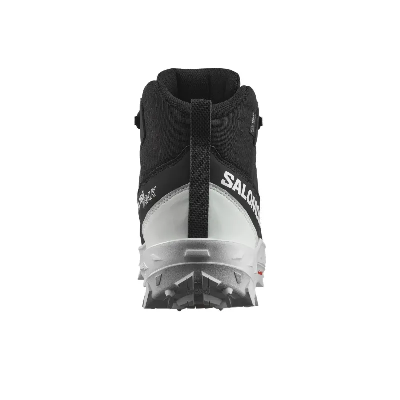 SALOMON Waterproof, Slip Resistant, And Abrasion Resistant Mid Top Hiking Shoes Men's Black-4
