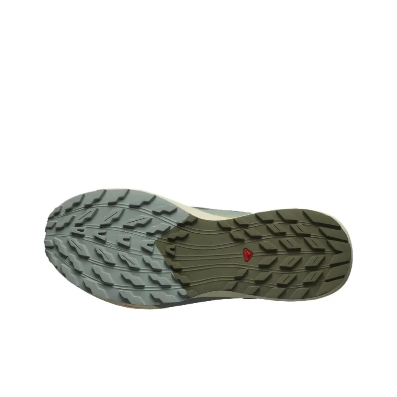 SALOMON Sense Ride 5 Wear Resistant Slip Resistant Low Top Running Shoes Men's Green-4