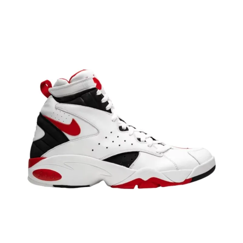 KITH x Nike Air Maestro 2 Anti-Slip Wear-Resistant High-Top Vintage Basketball Shoes Unisex White Red-1