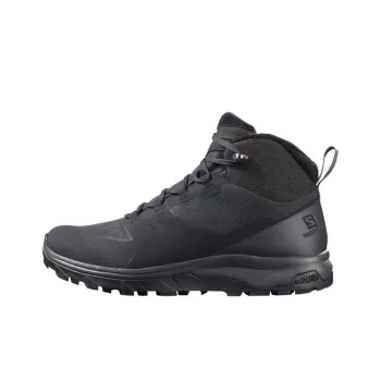 SALOMON Outsnap Cushioning Waterproof Mid Top Hiking Shoes Women's Black