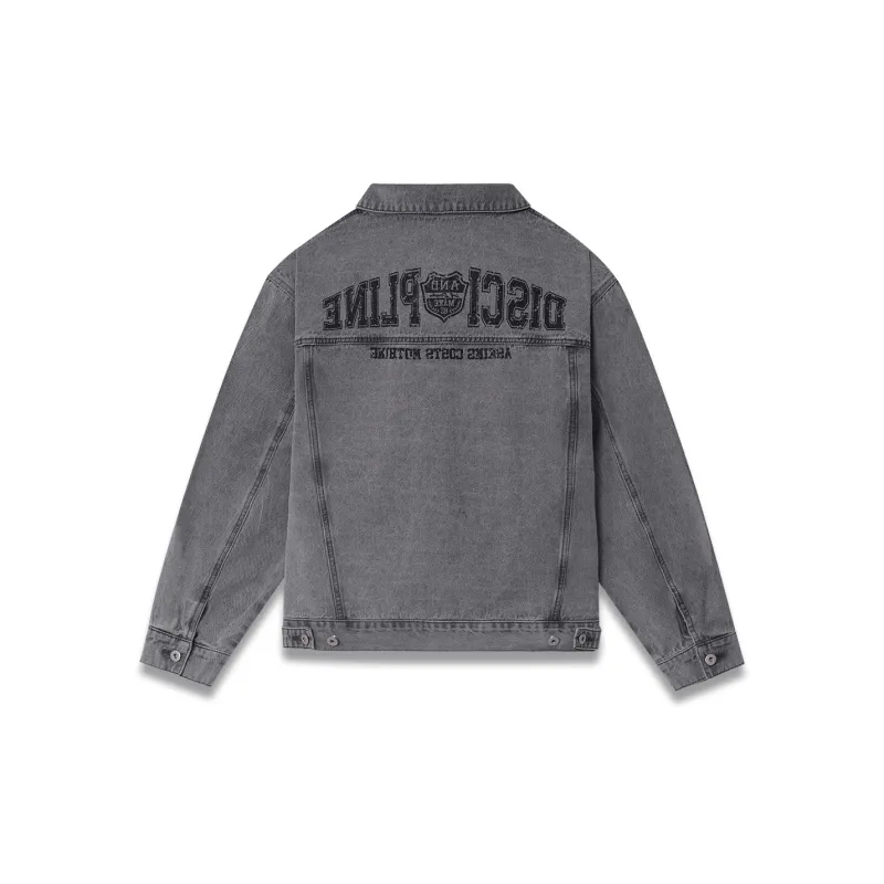 BD.POWER UP+ Denim Jacket Unisex Washed Gray-1