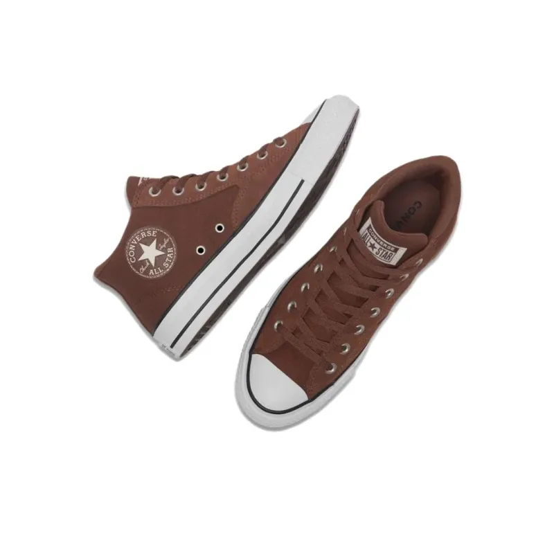 Converse All Star Anti Slip Wear Resistant Mid Top Canvas Shoes Unisex Brown-3