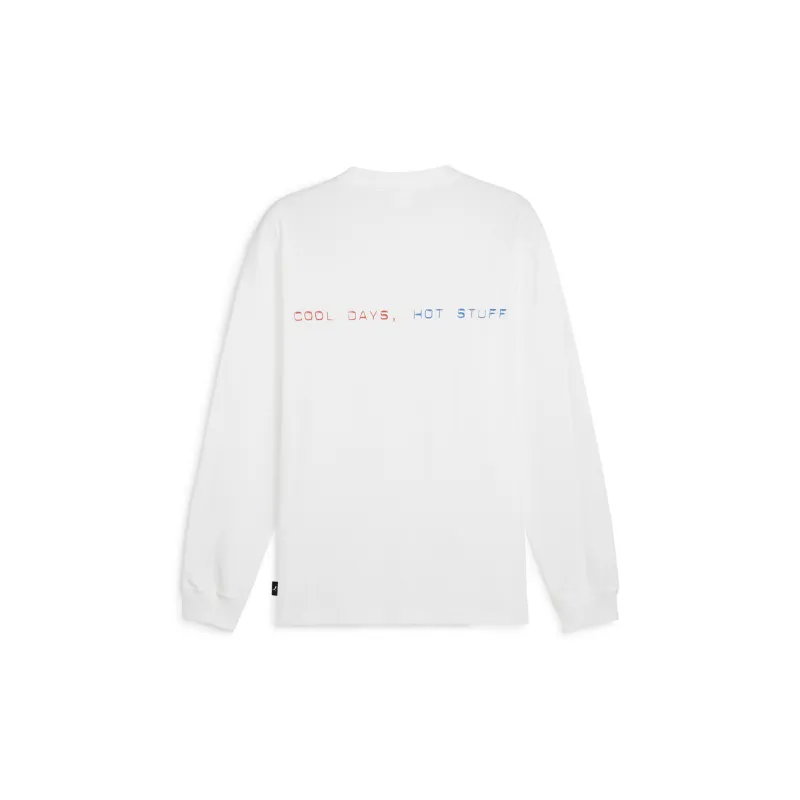 PUMA GRAPHICSCOOL Collection Day Hot Stuff T-Shirt Men's White-1