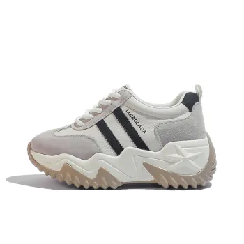 DK.VAN Wear-Resistant Low-Top Chunky Sneakers 7cm Women's Apricot