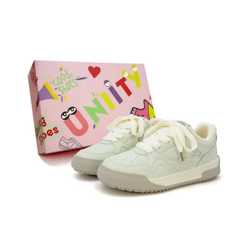 UNIITY Thickness White Sneakers Wear resistant, Lightweight, Breathable, And Non slip. Low Top Skateboard Shoes Women's