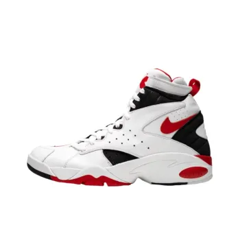 KITH x Nike Air Maestro 2 Anti-Slip Wear-Resistant High-Top Vintage Basketball Shoes Unisex White Red