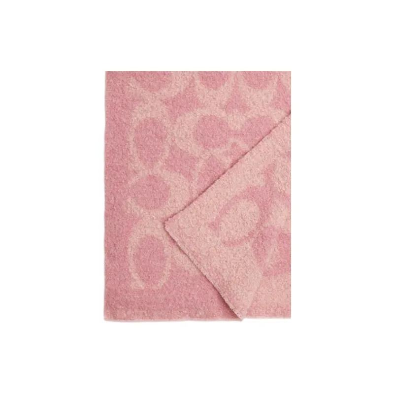 COACH Alpaca Knit Scarves Men's Pink-1