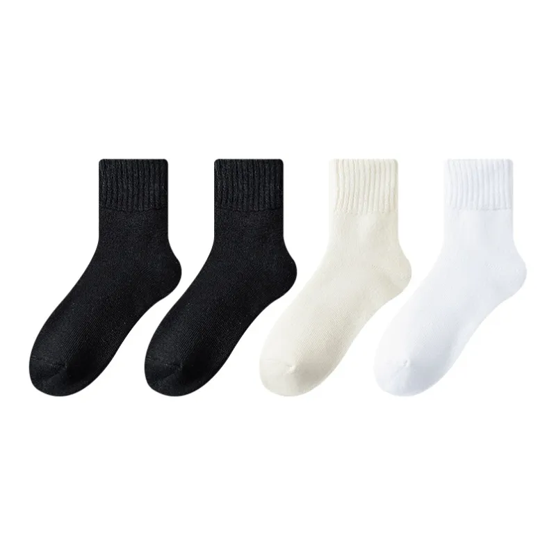 MIIOW Mid Calf Socks Women's 4 Pack-7