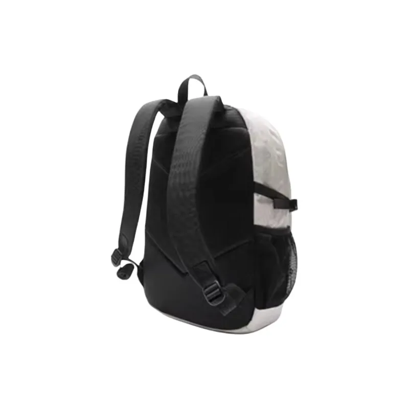 QIAODAN Fabric Backpack Unisex Black/Original Grain Color/Asphalt Gray-5